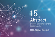 15 Blockchain Backgrounds Set 3