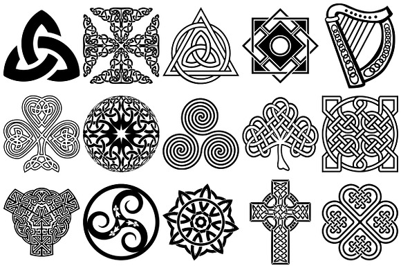 Celtic Symbols, Knots AI EPS PNG in Illustrations - product preview 1