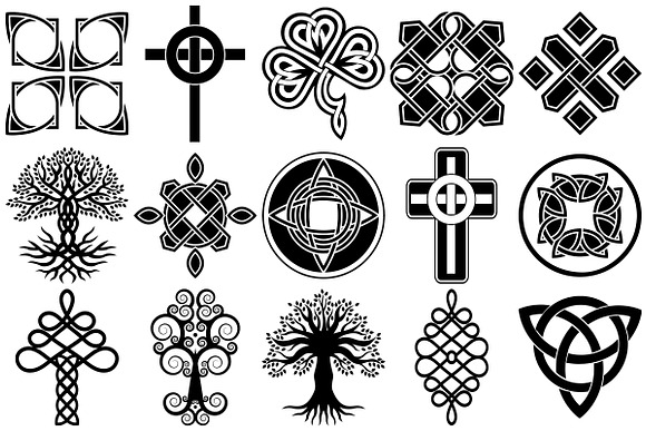 Celtic Symbols, Knots AI EPS PNG in Illustrations - product preview 2