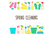 Cute spring cleaning utensils