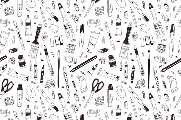 Stationery and painting supplies in Illustrations - product preview 12