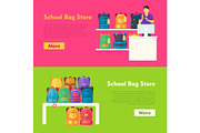 School Bag Store. Two Sellers