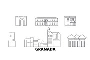 Spain, Granada line travel skyline