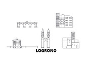 Spain, Logrono line travel skyline