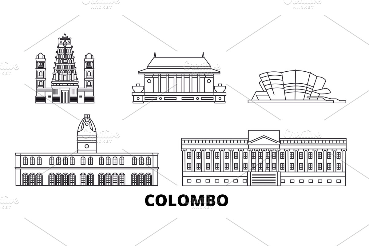 Sri Lanka, Colombo line travel in Illustrations - product preview 8