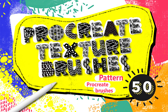 Hand Made Patterns-Brushes Procreate in Photoshop Brushes - product preview 1
