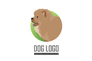 Dog Logo Vector Illustration Chow