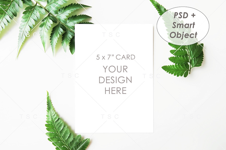 5" x 7" Card Mockup in Mockup Templates - product preview 8