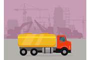 Cargo Truck with Tank for