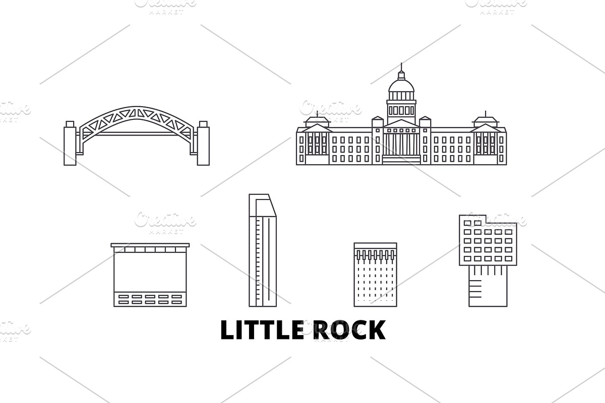 United States, Little Rock line in Illustrations - product preview 8
