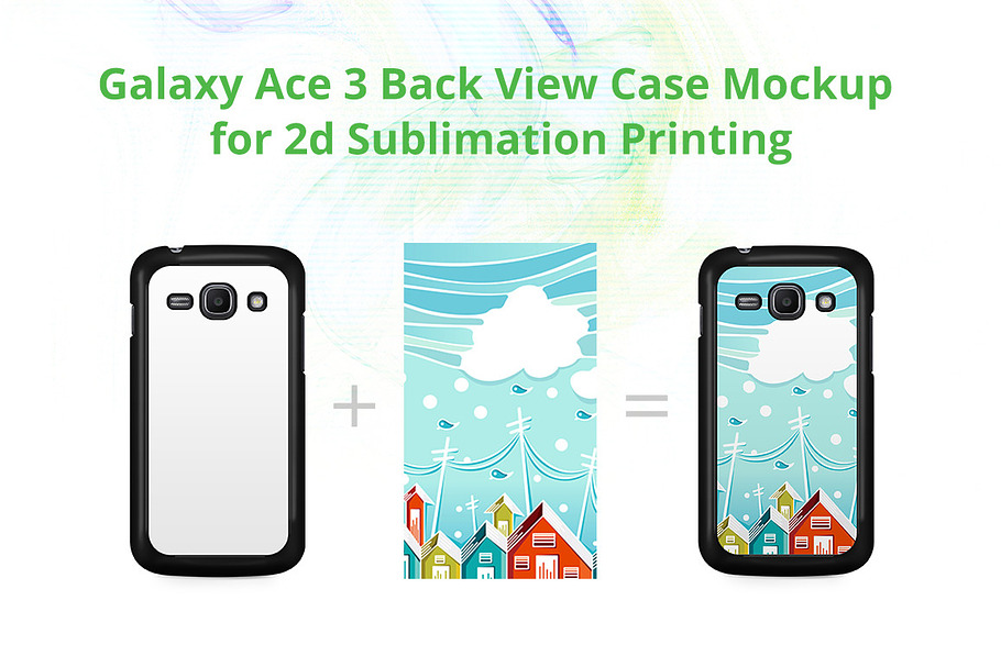 Galaxy Ace 3 2d Case Mockup in Product Mockups - product preview 8