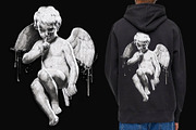 Angel Print. T-shirt graphic design
