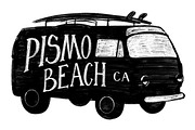 Pismo Beach California Label