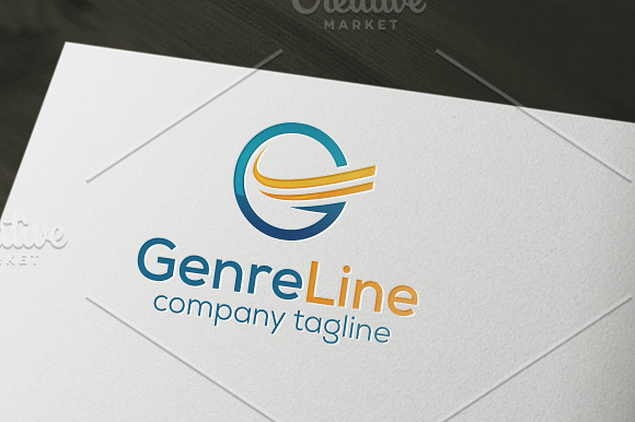 Letter G Genre Lines in Logo Templates - product preview 1