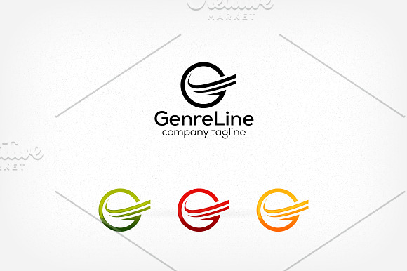 Letter G Genre Lines in Logo Templates - product preview 2