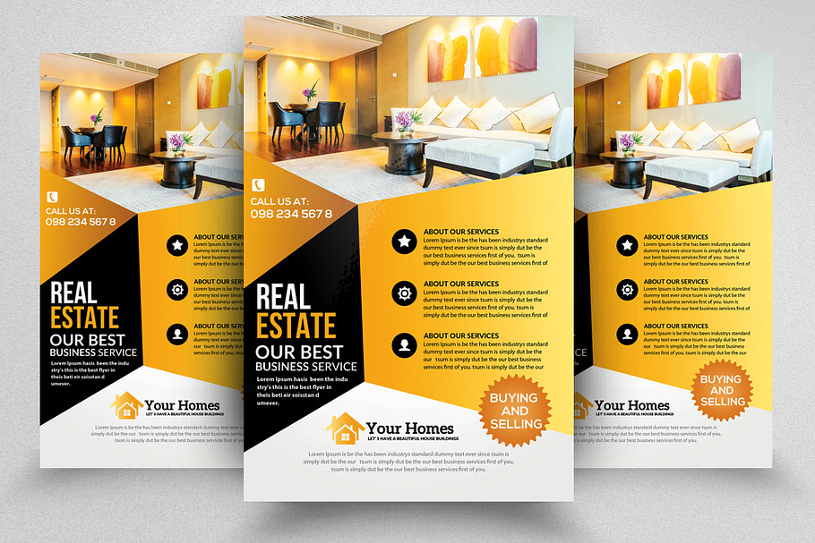 Luxury Houses Real Estate Flyer