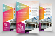 Real Estate Psd Flyer Gradient Style