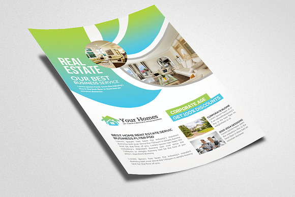 Real Estate Houses Flyer Templates in Flyer Templates - product preview 1