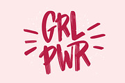 Girl Power inscription
