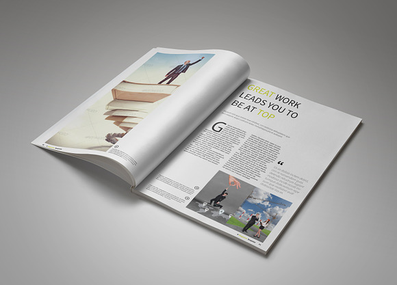 A5 Clean Magazine Template in Magazine Templates - product preview 1