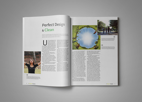 A5 Clean Magazine Template in Magazine Templates - product preview 2