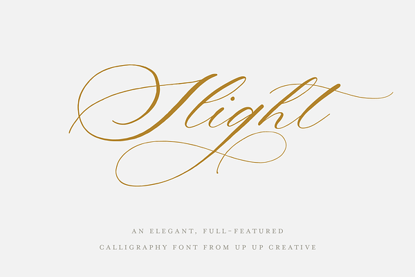 Slight A Calligraphy Script Font Stunning Script Fonts