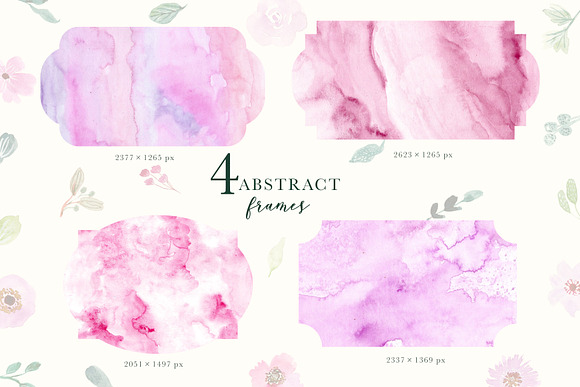 Purple Vibes - Watercolor Clipart in Illustrations - product preview 4