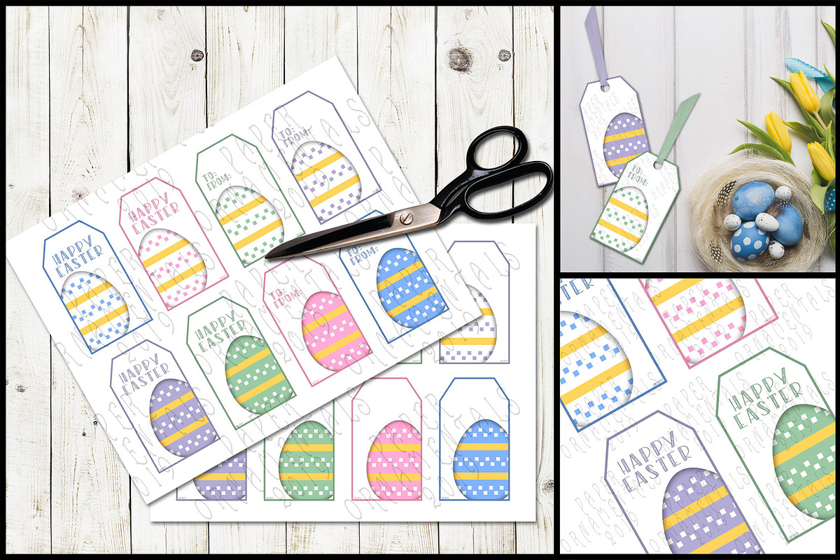 Gift Tags, Easter Egg Set 3 in Objects - product preview 8