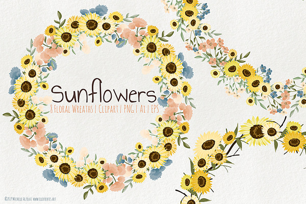 Sunflowers - Floral Wreaths