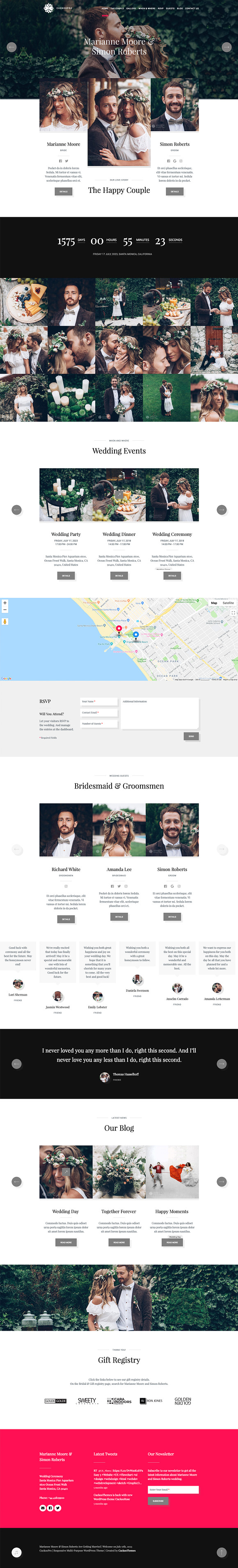 CuckooPro | Multi-Purpose WP Theme in WordPress Wedding Themes - product preview 2