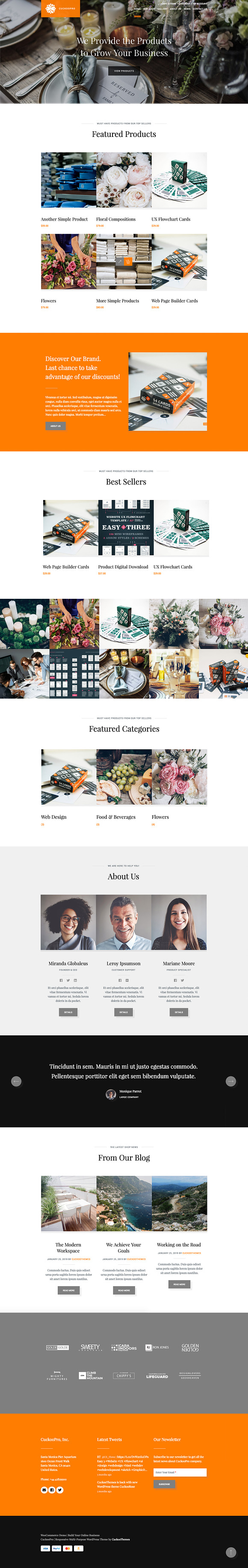 CuckooPro | Multi-Purpose WP Theme in WordPress Wedding Themes - product preview 3