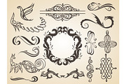 Vector set of calligraphic
