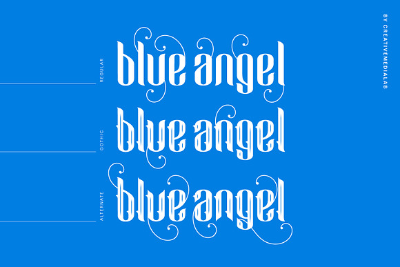 Blue Angel in Blackletter Fonts - product preview 1