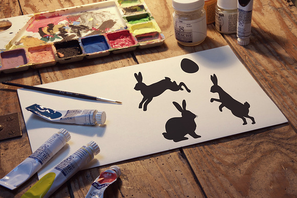 Watercolor Vector Easter Design Kit in Illustrations - product preview 2