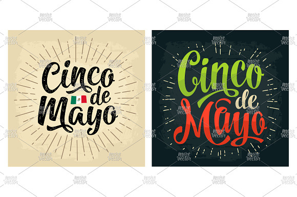 Cinco de Mayo lettering and mexican in Illustrations - product preview 6