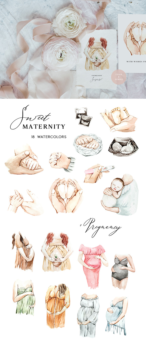 Newborn Creator & Baby Shower in Illustrations - product preview 5