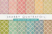 Shabby Quatrafoil Digital Textures