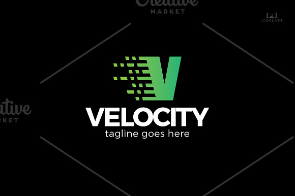 Velocity - Letter V Logo in Logo Templates - product preview 1
