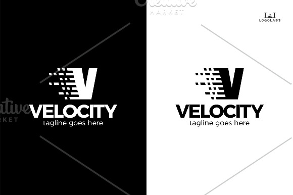 Velocity - Letter V Logo in Logo Templates - product preview 2