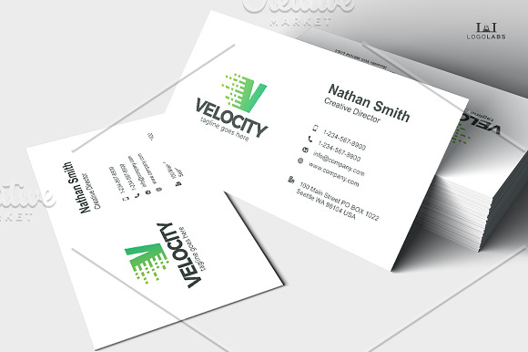 Velocity - Letter V Logo in Logo Templates - product preview 3
