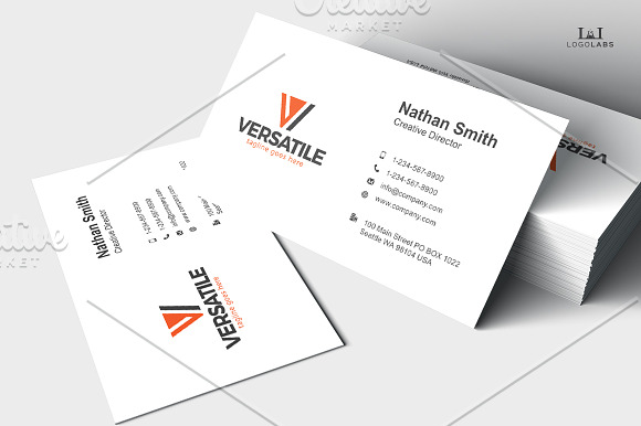 Versatile - Letter V Logo in Logo Templates - product preview 3