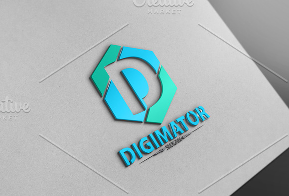 D Letter Logo in Logo Templates - product preview 3