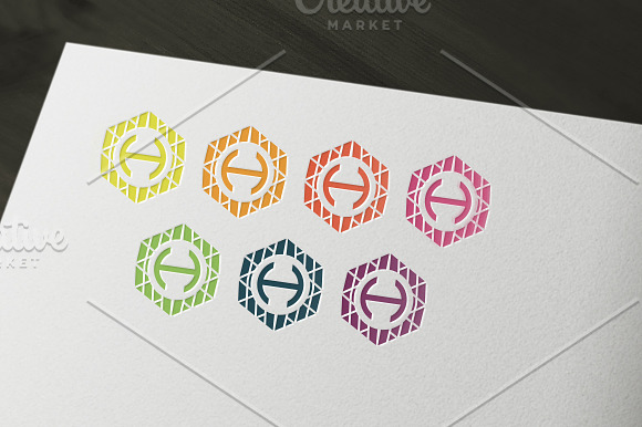 H colorful Logo in Logo Templates - product preview 3