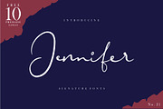 Jennifer Signature Fonts [+Logo]