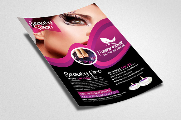 Beauty Spa Salon Flyer Templates in Flyer Templates - product preview 1