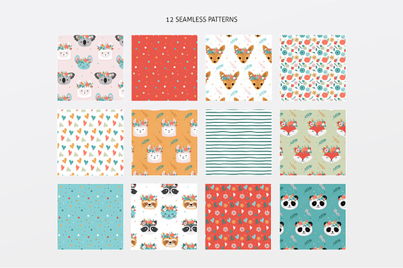 Summer Babies - set of cute animals in Illustrations - product preview 6