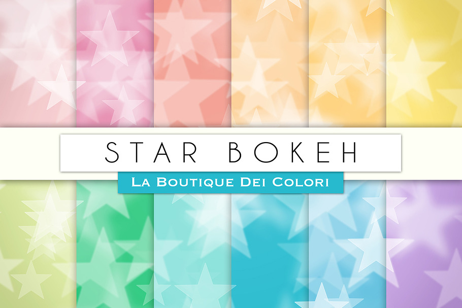 Star Bokeh Digital Papers in Patterns - product preview 8