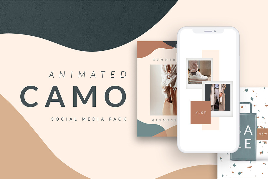 ANIMATED Camo Social Media Pack in Instagram Templates - product preview 8