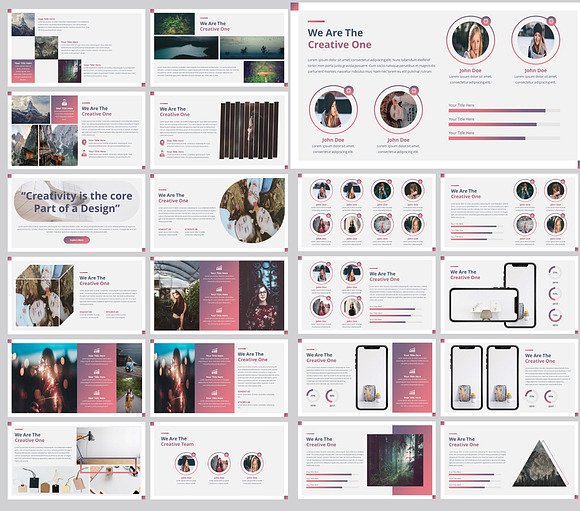 Creative One Keynote Template in Keynote Templates - product preview 2