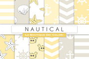 Yellow & Grey Nautical Papers